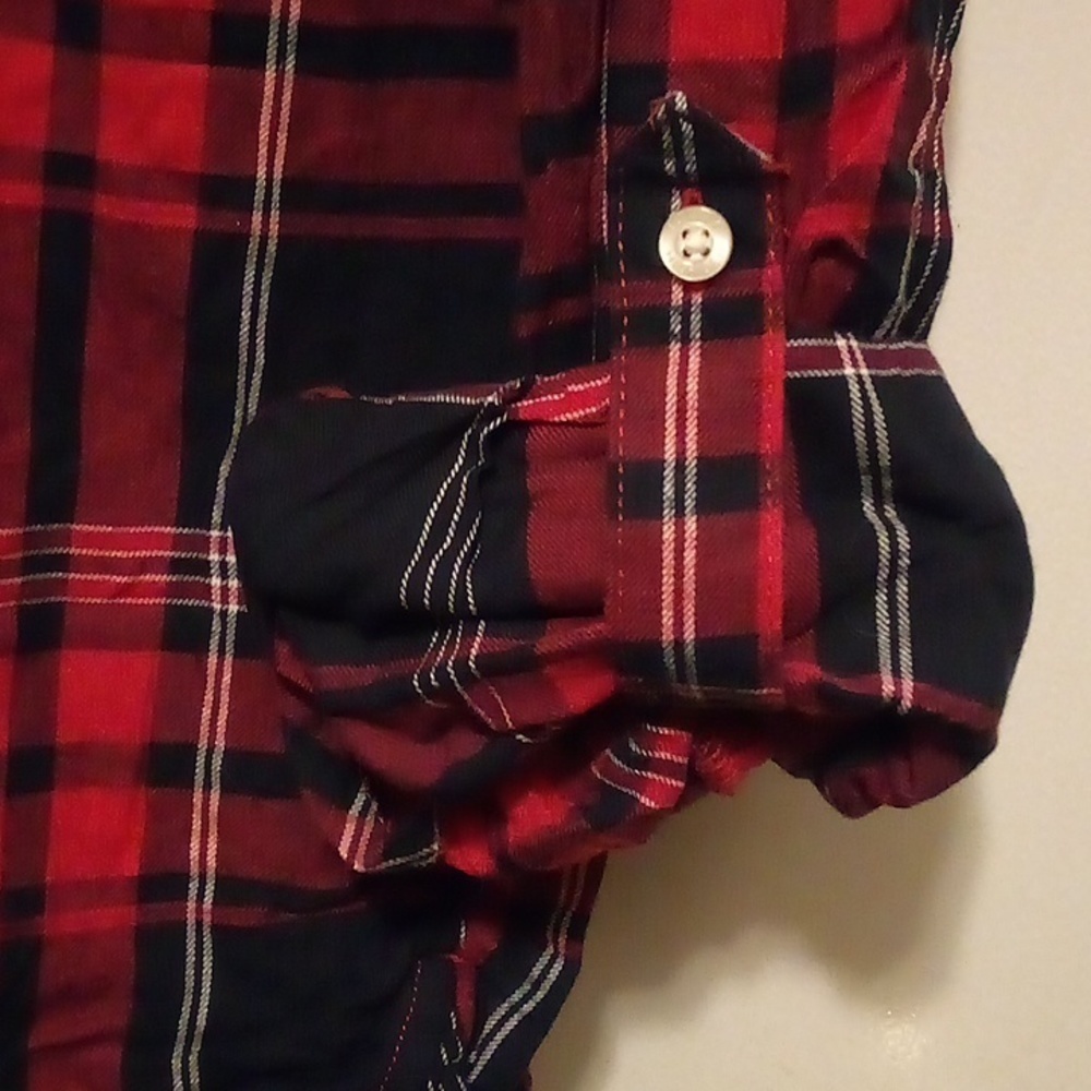 Tommy Hilfiger Plaid Long Sleeve Button Down Shirt - Size XL - Picture 8 of 8